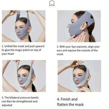 1 件可重复使用的面部美容头带，家庭护肤必备，升级压缩版，送给女性的礼物 - 彩色 - 查看 8