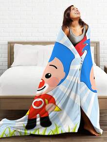 Plim Plim  Blanket Flannel Blanket, Super Comfortable Winter Warm Blanket Summer Air Conditioning Blanket, Soft And Light Bed Sofa Decoration, Not Easy To Shed, Machine Washable - màu đen - Xem 7