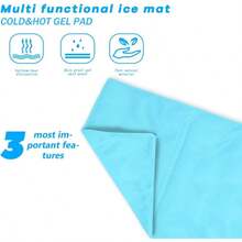 Almohadilla De Enfriamiento Para Almohada, Almohadilla De Enfriamiento Para Lesiones, Perfecta Para Sudores Nocturnos, Migraas, Fiebre, Sofocos, Se Coloca Sobre La Almohada, ReutilizableVer - verde - Ver 3