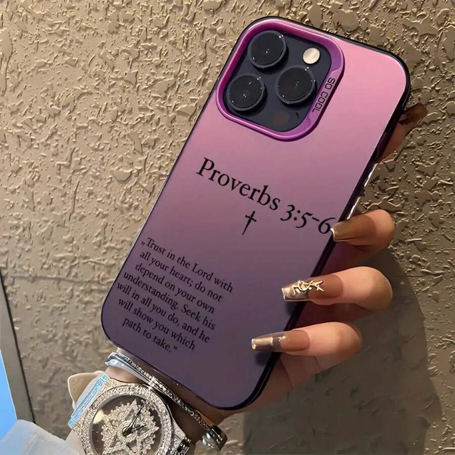 Prayer Quotes Phone Case Compatible With IPhone 17, 16e, 16, 15, 14, 13, 12, 11, Mini, Pro Max, Air X, XR, XSMAX, 8, 7 Plus - Anti-Slip Matte Back Case, Heavenly Official Blessing Phone Case, Shockproof Phone Case With God Statue Photo, Spiritual Accessories, Prayer Design, Inspirational Quotes, Smooth Texture, UV Printed Design, Faith Theme Gift, Religious User Drop-Resistant - 混合顏色2 - 查看 1