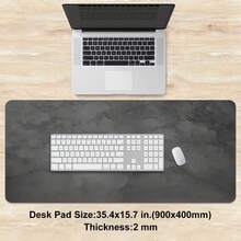 1pc Gray Marble Texture Mouse Pad - Minimalist Monochrome Aesthetic With Subtle Cloud-Like Patterns, Non-Slip Rubber Base For Stable Desktop, Reinforced Edges For Durability, A Quality Accessory To Create A Fashionable Office Environment And Immersive Gaming Experience, An Ideal Gift For Minimalists, Tech Enthusiasts, And Modern Design Lovers. - Multicolor - View 5