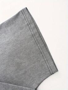 1pc Childhood Memories Of Pete Cat Pure Cotton Short Sleeved Round Neck T-Shirt, Retro Washed T-Shirt - Retro Washed Appearance, Comfortable Casual T-Shirt Graphic Tee Shirts - Màu Xám nhạt - Xem 6