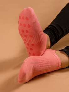 Kit 3 Pares Meia Pilates Yoga Cano Curto Soquete Esporte Moda Feminina