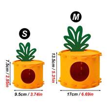 1pc Carrot Shaped Hamster Hideaway House, Fully Enclosed, Windproof & Warm, Suitable For Small Pets, Autumn/Winter - Multicolor - View 15