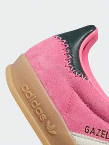 阿迪达斯 (ADIDAS) Adidas Originals GAZELLE INDOOR 舒适百搭 防滑耐穿 低帮运动鞋 女款 粉色 GAZELLE INDOOR 鞋 经典运动休闲鞋 训练鞋“T 型头鞋” - 玫紅色 - 查看 9