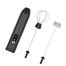 Handheld Blender Coffee Milk Frother USB-Rechargeable Hand Frother 3-Speed Adjustable Handheld Milk Frother For Cappuccinos Hot Chocolate Milkshakes