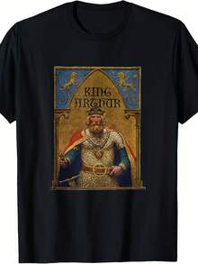King Arthur Portrait Book Cover T-Shirt - 款式21 - 查看 1