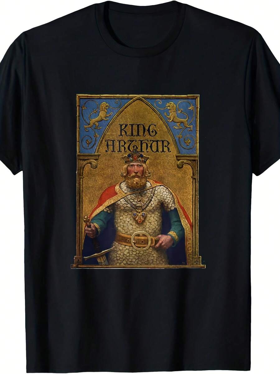 King Arthur Portrait Book Cover T-Shirt - 款式21 - 查看 1