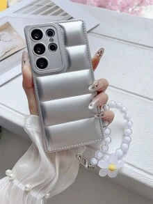 1 件可爱面包设计手机壳带挂绳，适用于三星 Galaxy S25、S24、S24 Plus/S24+、S24 Ultra、S24 FE、S20、S21、S22、S23 和 11/11 Pro/11 Pro Max、12/12 Pro/12 Pro Max、13/13 Pro/13 Pro Max、14/14 Pro/14 Pro Max、15/15 Pro/15 Pro Max、16/16 Pro/16 Pro Max、16E、G04/G05/G13/G14/G15/G22/G24/G32/G60/G85，硅胶外壳带抓握和军用防震保护