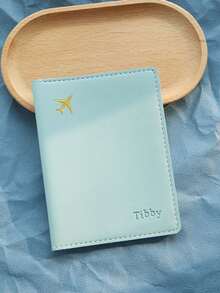 Takeoak Personalized Passport Cover Customized Imprinted Name Passport Customize Letters Cover Passport Holder Cover Travel Wallet Elegant Document Card Holder Unique Travel Gift Birthday Gifts For Anniversaries, For Christmas, For Holiday/ Vacation, For Outdoors/Outings/Travel/Hiking/Stadium/Sports/Climbing, All-Purpose, Large Capacity, Versatile, For Outdoors/Outings/Travel/Hiking/Stadium/Sports/Climbing, For Business/Commute/Work/Office,School Supplies,Back To School,For Office,For School,For Classroom,For Teacher Gifts,For University,For Colleague,For Dorm Rooms,For Teacher,For Boys And Girls,For Teenagers,Junior High School Students,Middle School Students,High School Senior High School Students,College Students,University Students,Freshman,Sophomore,Underclassmen,Chic Autumn,Look Glamour