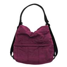 3 In 1 Puffer Bag: Shoulder, Crossbody And Backpack - Blendibox - Burgundy - View 3