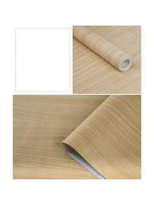 1 Roll Self-Adhesive Wood Grain Wallpaper - Waterproof PVC Self-Adhesive Door Sticker, Peelable And Stick Vinyl Film, Furniture Renovation Waterproof Decorative Sticker, Suitable For Wardrobe, Cabinet, Table, Closet Furniture Decoration, Holiday Home Renovation, Christmas Christmas Decoration Christmas Tree Gift Decor Thanksgiving Wedding For Gifts Party Supplies Indoor Holiday Halloween Christmas Decor Thanksgiving Wedding For Gifts Party Supplies Halloween Decor Halloween Ornaments - White - View 14