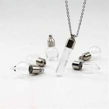 Blood Vial Necklace Stainless Steel Glass Heart Vial Perfume Bottle Cremation Urn Pendant Necklace For Women Keepsake Memorial Jewelry2025 - 3 - 查看 9