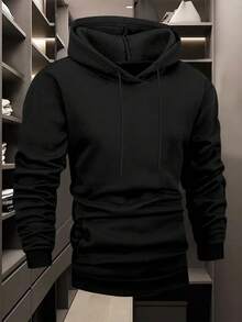 Sudadera con Capucha para Hombre Casual Versátil, Patrones Populares en Europa y América, Ropa de Abrigo y de Casa de Moda, Sudadera con Capucha Casual para Hombre, Citación Clásica de Proverbios 27:17 en la Parte Posterior, Simple y Elegante, Adecuada para Uso Diario - Negro - Ver 6