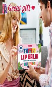 40 Pack Natural Lip Balm Bulk With Vitamin E And Coconut Oil - Moisturizing Dry Cracked Lips, Mini Chap Stick Gifts For Kids Women Men- 10 Flavors - Non-GMO - Pretty Perfect - 查看 7