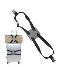 Cinghia da viaggio multifunzionale con fermagli regolabili, progettata per fissare borse e valigie - ideale per contenitori per bagagli a forma di croce.