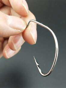 10 piezas Señuelo Cebo Blando con Gancho Reforzado Curvado, Gancho Curvado de Barriga Ancha, Montaje Texas para Pesca de Lubina, Perca, Gusano Blando para Pesca de Mar, Accesorios de Pesca