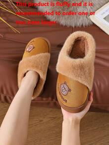 2025 New Women's Slippers, Thick Sole, Faux Fur Lining, Indoor/Outdoor Wear, Unisex