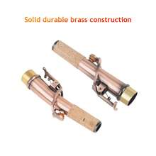 Conector de Cuello de Saxofón de 16,7 mm de Diámetro, Latón Lacado en Rojo, Cuello Curvo y Recto, Piezas y Accesorios para Saxofón Soprano - Bronce - Ver 5