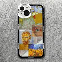 Gran funda de teléfono con pintura al óleo de Van Gogh compatible con  16 15 Pro Max 14 13 12 11 Pro Max 7 8 14 15 Plus X XR XS, funda suave y transparente, compatible con funda de  17, funda de  17 Pro, funda de  17 Pro Max - 5 - Ver 10