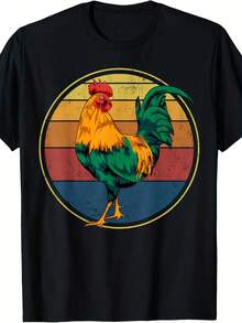 Rooster Gift T-Shirt - 款式21 - 查看 1