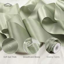 Spring Moss Green Ribbon 4 Inch Wide Thick Double-Faced Satin 10 Yards For Gift Wrapping Wedding Dr Floral Arrangements Crafts,25026536 - 淡紫色 - 查看 5