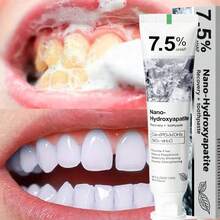 Pasta de dientes de hidroxiapatita natural - Repara eficazmente el esmalte dental, blanquea los dientes y protege la salud bucal - Multicolor - Ver 3