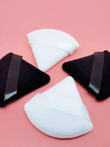 6 Pcs Triangle Velvet Powder Puff Flours Mini Face Makeup Sponge Cosmetics Soft Face Powder Puff Washable Lightweight,Cheap,Stocking Stuffers,Makeup,Makeup Tools,Cheap Stuff,Gifts,Gifts For Women,Christmas Gifts - Multicolor - View 3