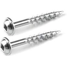 Kreg SML-C125 Tornillos para orificios ocultos de zinc - 1 1/4 pulgadas, rosca gruesa 8, cabeza Maxi-Loc (250 unidades) - 1 - Ver 6