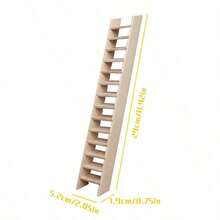 1:12 Maßstab Miniatur Möbel, DIY Puppenhaus Miniatur Treppen, unbemalt Modell Zubehör zum Malen und Färben, Miniatur Treppe mit Geländer, Vintage Miniatur Leiter, Treppen ohne Geländer, Miniatur Treppen, Micro Szene Miniatur Möbel Modell Dekoration, Fotografie Szene Dekoration - Verschiedenfarbig - Übersicht 12