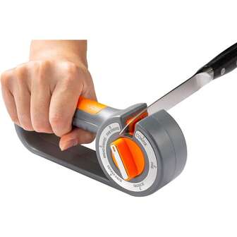 6 -IN-1 Adjustable 6 Stage Knife Sharpener, Manual Knife Sharpener With Ceramic Rods, Diamond Sand, Tungsten Steel Sheets, Multi-Function For Kitchen, Pocket Knives, Hunting Knives