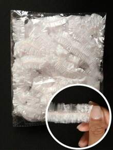 200pcs Disposable Plastic Food Wrap, Elastic & Self-Sealing Design To Keep Leftover Food Fresh, Suitable For Covering Bowls And Plates, Household Use - Multicolor - View 9