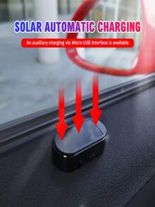 太阳能汽车假安全灯超亮闪烁仿灯无线频闪信号报警防盗警示灯使用前请先充电。