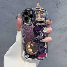 Witchy Night Sky Themed Phone Case Featuring Enchanting Celestial Designs Compatible With Iphone 16 15 14 13 12 And 11 Pro Models Made Of TPU Protective Material Perfect For Astrology Lovers Friends And Special OccasionsSuitable For IPhone 17 Air - 銀色 - 查看 8