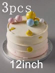 1/2/3/4 قطعة لوح كيك دائري أبيض/فضي مقاس 8/10/12 بوصة، من الورق المقوى السميك، قواعد كيك قوية، منصات كيك، مثالية لخبز الكيك والحلويات DIY، اكسسوارات خبز المنزل، مناسبة للأعياد والحفلات وأعياد الميلاد والأعراس وعيد الحب وعيد الأب والعيد