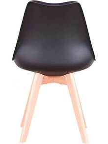 EGOONM Set aus 6 skandinavischen Esszimmerstühlen, Retro gepolsterte Küchenstühle/Bürostühle mit Beinen aus massivem Buchenholz (6, Weiß) Küchen-Esszimmerstühle