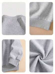 Vintage   Gray Sweatshirt   Printed Logo Crewneck Bears Football Team Sweater  Pullover XL (2)Loose Fit Women's Crew Neck Top,Winter Clothes For Womenchristmas,Christmas Outfit Women - Xám - Xem 3