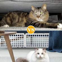 12 Pcs Under Couch Blocker 37 * 16.5 Cm Under Bed Blocker For Pets Furniture Couch Guards Bumper For Stopping Cats Dogs From Getting Under Sofa Gap White