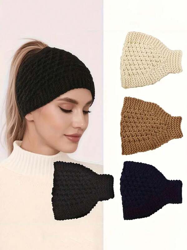 عصابة شعر محبوكة بحافة عريضة لفصلي الشتاء والخريف، عصابة شعر مرنة وعريضة للاستخدام اليومي والتنقل والخروج. تتميز بتصميم نقشة أناناس محبوكة، توفر دفئًا للأذنين وتحمي الرأس من الرياح وتبقي الوجه جافًا. إنها إكسسوار رأس أنيق مع تاج مفرغ للدفء، يحمي الأذنين ويغطي الشعر الأبيض. يمكن استخدامها كوشاح أيضًا، إكسسوار شعر أنيق وبسيط ومتعدد الاستخدامات.