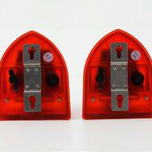 Home Alarm Light, Timed Human Induction Infrared Alarm, Anti-Theft Animal Repellent, Farm Orchard Warehouse - Red - View 5