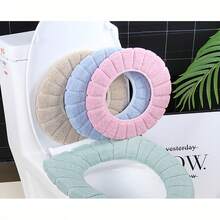 1pc Comfortable Winter Toilet Seat Cushion - Comfortable Height, Round Shape, No Electricity Needed - Essential Bathroom Accessory Bathroom Accessories Bathroom Tools - Multicolor - View 5