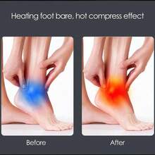 RAF USB Heated Vibrating Foot Massager With Ankle Protection, USB Powered Ankle Massager With Heating Function, Ankle Heating Brace Warmer, Plantar Fasciitis Relief, Best Holiday Gift For Family And Friends On Valentine's Day, Christmas