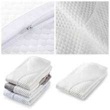 - Funda de almohada de espuma viscoelstica cervical gris oscuro - blanco - Ver 1