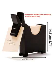 1pc Cute Desktop Memo Clip And Note Organizer Designed For Sleek Home And Small Office Setups, A Versatile Desk Accessory That Keeps Memos, Reminders, Receipts, And To Do Lists Neatly In Sight, While Acting As Charming Decor; Ideal For Organizing Stationery, Papers, Clips, And Important Notes, Enhancing Productivity, Tidiness, And Everyday Workflow With Stylish Appeal - Multicolor - View 2