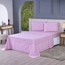 4-Piece Double Bed Sheet Set Percale 100% Cotton - CL18 - Ver 1