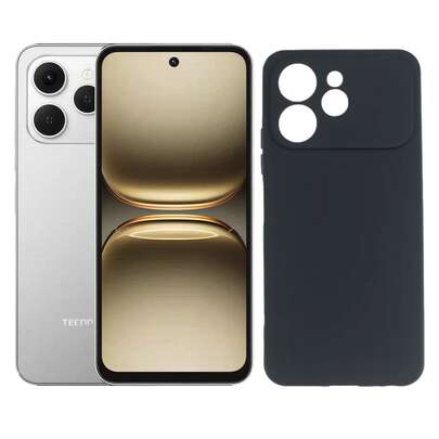 A Black Sandstone Phone Case, Compatible With Tecno Spark 40 Pro/Spark 40 C/Spark 40/Pova Neo 2/Note 50 Pro 4G/Hot 50 Pro+ 4G/ Smart 8 Plus/Note 50 Pro+, Phone Case, Phone Protective Cover, Phone Jacket, Black Phone Case, Simple Phone Case, Solid-Color Phone Case, Black TPU Phone Case, Anti-Drop Phone Case (Military-Grade Protection), Lightweight Phone Case, Phone Protective Shell.