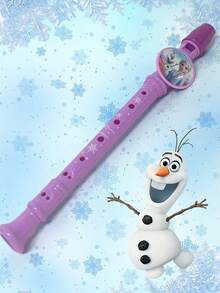 Disney 冰雪公主仿真长笛玩具，儿童益智塑料长笛乐器游戏套装促销玩具，流行款式益智趣味儿童乐器玩具塑料长笛。 - 彩色 - 查看 3