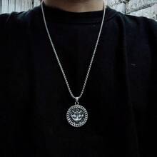 Collar vikingo retro para hombre, colgante de ancla vikinga de moda, cadena de ropa hip hop, accesorios de joyería