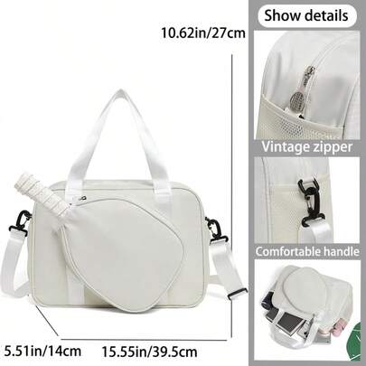 Mochila unissex moderna, leve e com grande capacidade para pickleball (modelo 2025), ideal para raquetes esportivas profissionais.