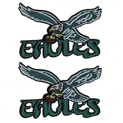 2 Eagle Embroidery Patches, Inger Patches, DIY Iron-On/Sewing Decorative Badges, Suitable For Clothing, Hats, Bags, And Backpacks